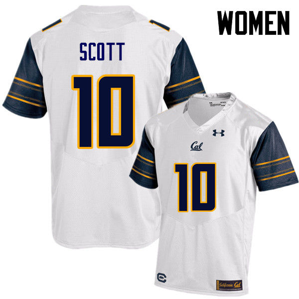 Women #10 Daniel Scott Cal Bears (California Golden Bears College) Football Jerseys Sale-White